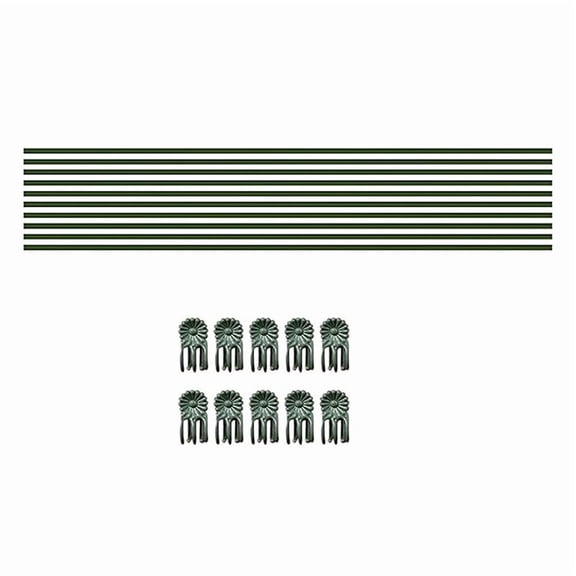 Green Bendable Plant Stake For Garden Flowers Vegetables Regulable Support Rod High Strength Plastic Easy Installation