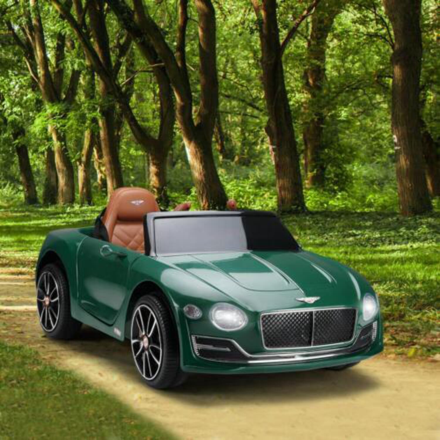 Green Bentley Kids RideOn Car with Parental Remote Control 12V, 2