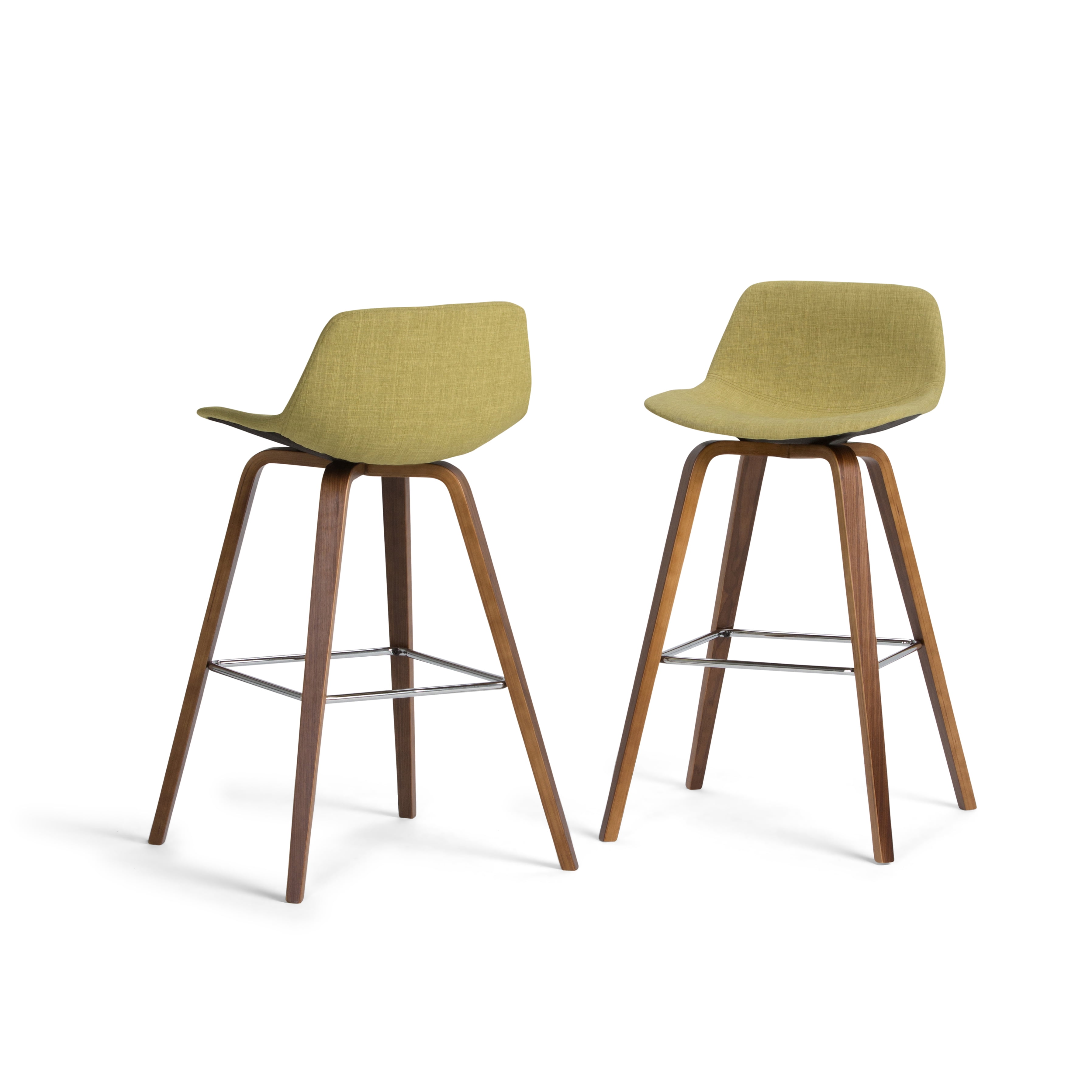 Green Bentwood Bar Stools (Set of 2) - Mid-Century Modern Kitchen/Bar ...