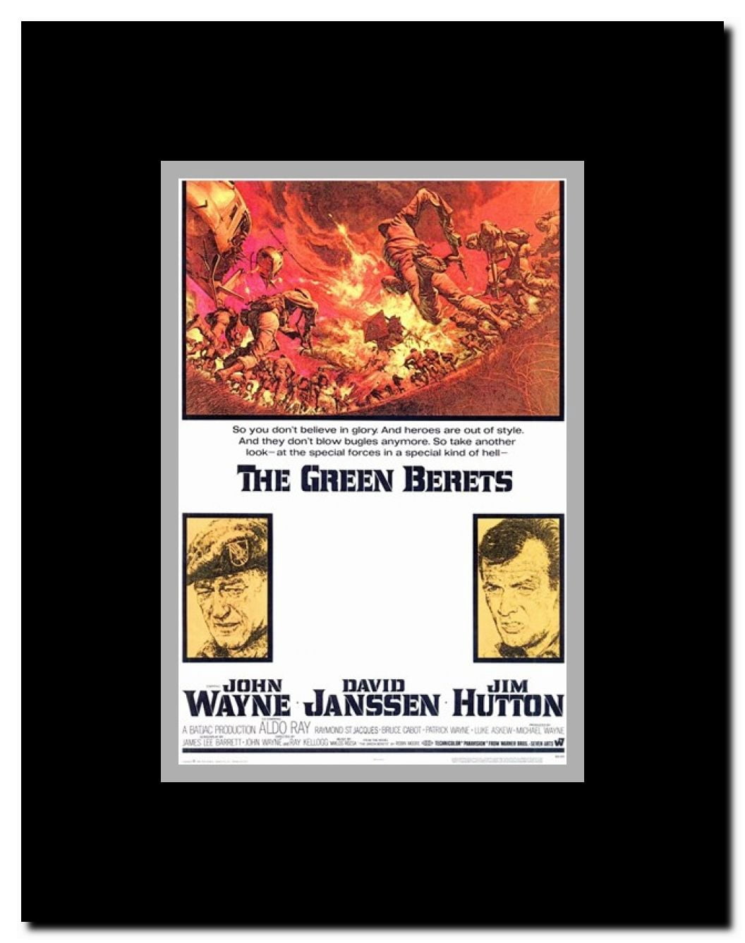 Green Berets Framed Movie Poster