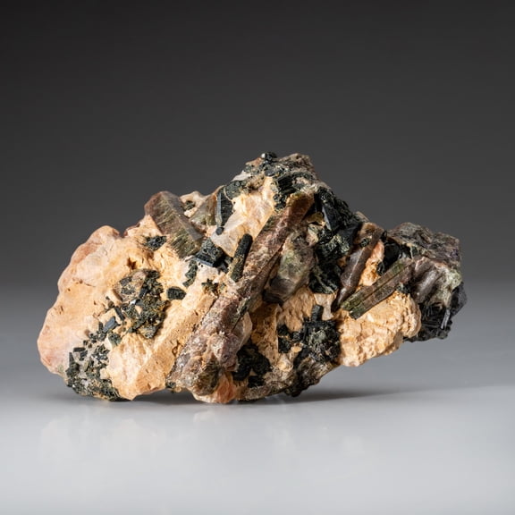 Green Beryl on Feldspar from from Minas Gerais, Brazil