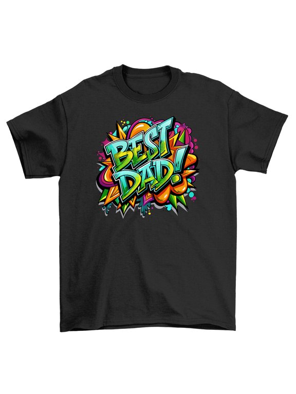 Green Best Dad" Funny T-shirt - Perfect for Dads with a Splash of Humor! Unisex"