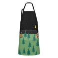 thumbnail image 1 of Green Bigfoot and Campfire Pattern Apron-Garden Aprons for Women with Pockets-Cotton Linen Waterproof Kitchen Cooking Gardening Aprons Adjustable for Kitchen,Cooking,BBQ and Salon 33x27 Inch, 1 of 7