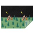 thumbnail image 1 of Green Bigfoot and Campfire Pattern Rectangle Tablecloth 60"x84",Waterproof Polyester Rectangle Table Cloth, Wipeable Spillproof Polyester Tablecloth for Dining, Camping, Indoor and Outdoor, 1 of 5
