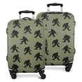 thumbnail image 1 of Green Bigfoot Pattern Luggage Cover Fashion Suitcase Cover Baggage Covers Fit 25-28 Inch Luggage (Go Travel), 1 of 5