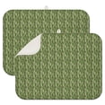 thumbnail image 1 of Green Bigfoot and Tree Pattern Dish Drying Mat for Kitchen 1 Pack, Ultra Absorbent Microfiber Dishes Drainer Mats,18"x24", 1 of 4