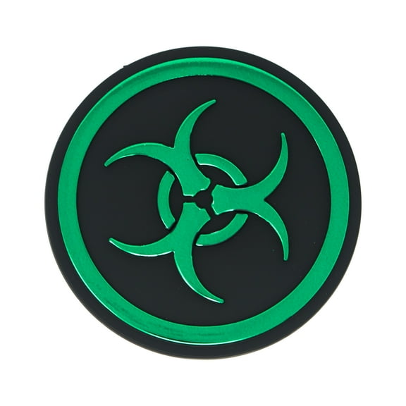 Green Biohazard Emblem Custom Badge for Car Truck SUV 4x4