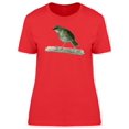 thumbnail image 1 of Green Bird On Branch T-Shirt Women -Image by Shutterstock, Female x-Large, 1 of 2