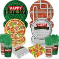 thumbnail image 1 of Green Birthday Party Decorations Green Plates Napkins Party Supplies Disposable Paper Cups Tableware Set for Boys Kid Teen Birthday Decor Serves 20, 1 of 6