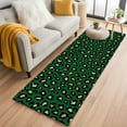thumbnail image 1 of Green Black 2'x6' Runner Rugs for Hallway Kitchen Bedside Non Slip Washable, Elegant Modern Abstract Art Luxury Entryway Rug Runners with Rubber Backing, Long Carpet Runner for Laundry Room, 1 of 8
