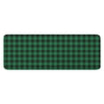 thumbnail image 1 of Green Black Checkerboard Checkered Pattern Kitchen Rug Mat,Kitchen Runner Rugs Non Skid Washable,Decorative Kitchen Floor Mats for Kitchen,Sink,Laundry,17"x47.2", 1 of 7