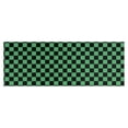 thumbnail image 1 of Green and Black Checkerboard Pattern Kitchen Rug Mat,Kitchen Runner Rugs Non Skid Washable,Decorative Kitchen Floor Mats for Kitchen,Sink,Laundry,17"X47", 1 of 5
