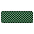 thumbnail image 1 of Green and Black Checkerboard Pattern Kitchen Rug Mat,Kitchen Runner Rugs Non Skid Washable,Decorative Kitchen Floor Mats for Kitchen,Sink,Laundry,17"x47.2", 1 of 7