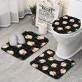 thumbnail image 1 of Green and Black Christmas Plaid Santa Pattern Bathroom Rugs Sets 3 Piece,Toilet Cover Set,Absorbent Non Slip Bathroom Mats Sets with U-Shaped Contour Rug Toilet Rug Set, 1 of 5