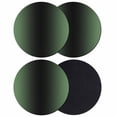 thumbnail image 1 of Green Black Ombre Coasters Set of 4, Modern Gradient Abstract Art Absorbent Coasters for Drinks, Coaster for Bar Office Dining Coffee Table Accessories Decor, Non Slip Round Desk Coaster, 1 of 9