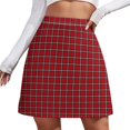 thumbnail image 1 of Green Black Plaid Skirt Ladies St Paddys Day Vintage Mini Skirts High-waisted Graphic Kore, 1 of 7