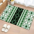 thumbnail image 1 of Green Black Southwest 2'x3' Washable Rug, Farmhouse Aztec Boho Ethnic Art Non-Slip Soft Doormat Area Rugs for Entrance Bathroom Bedsides, StainResistant Carpet for Kitchen Bedroom, Entryway Floor Mat, 1 of 9