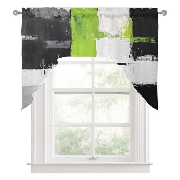 Asian Kitchen Curtains Swag Valance for Windows/Bathroom/Cafe, Oriental ...