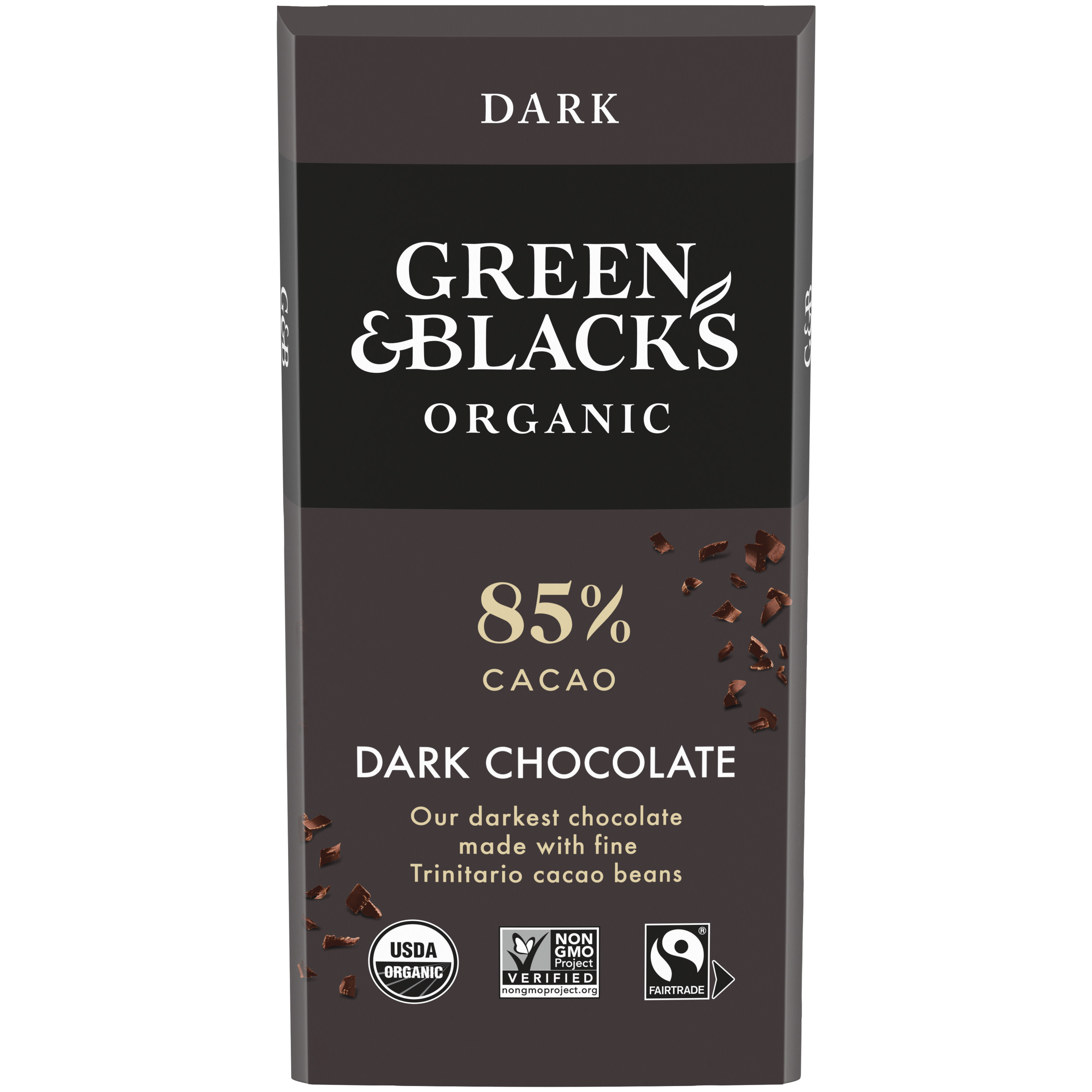 Green & Black's Organic Dark Chocolate Bar, 85% Cacao, 3.17 oz - image 1 of 12