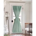 thumbnail image 1 of Green Blackout Curtains, French Door Curtains for Door Window, Modern Abstract Art Ombre Striped Privacy Drapery for Patio/Sidelight Doors, 1 Panel with Tieback, 54 x 72 Inches, 1 of 6