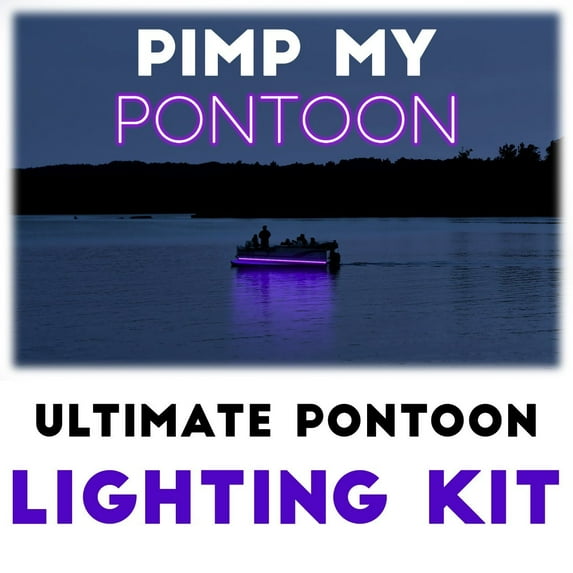 Green Blob Outdoors - Pimp My Pontoon: LED Under Deck Lighting DIY Kit with Red & Green Navigation Lights, 30,000 Lumens, Ultra-Violet