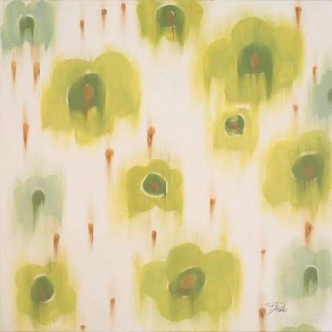 Green Bloom Canvas Art - Patricia Pinto (24 x 24)