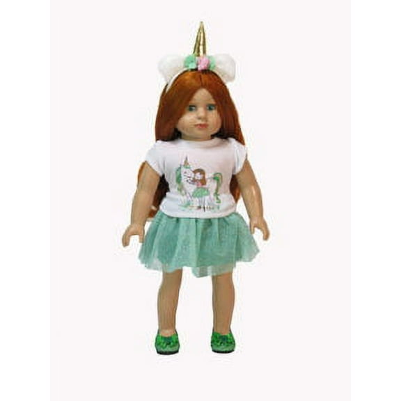 Green Blooming Unicorn 3pc 18in