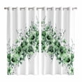 thumbnail image 1 of Green Blooms Floral Kitchen Curtains Window Panels, Farmhouse Spring Flowers Botanical Insulated Window Treatment Curtain, Grommet Curtains for Bedroom/Living Room/Bathroom, 2 Piece 42"Wx63"L, 1 of 8