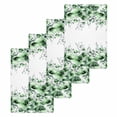 thumbnail image 1 of Green Blooms Floral Kitchen Dish Towels for Drying Dishes Set of 4, Farmhouse Spring Flowers Botanical Waffle Weave Microfiber Hand Tea Bathroom Towels Quick Dry & Absorbent Towel 15.7x23.6, 1 of 7