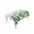 thumbnail image 1 of Green Blooms Floral Rectangle Tablecloth, Farmhouse Spring Flowers Botanical Waterproof & StainResistant Tablecloth, Washable Oil-proof Table Cover for Dining/Party/Wedding/Camping/Buffet 54x108 In, 1 of 9