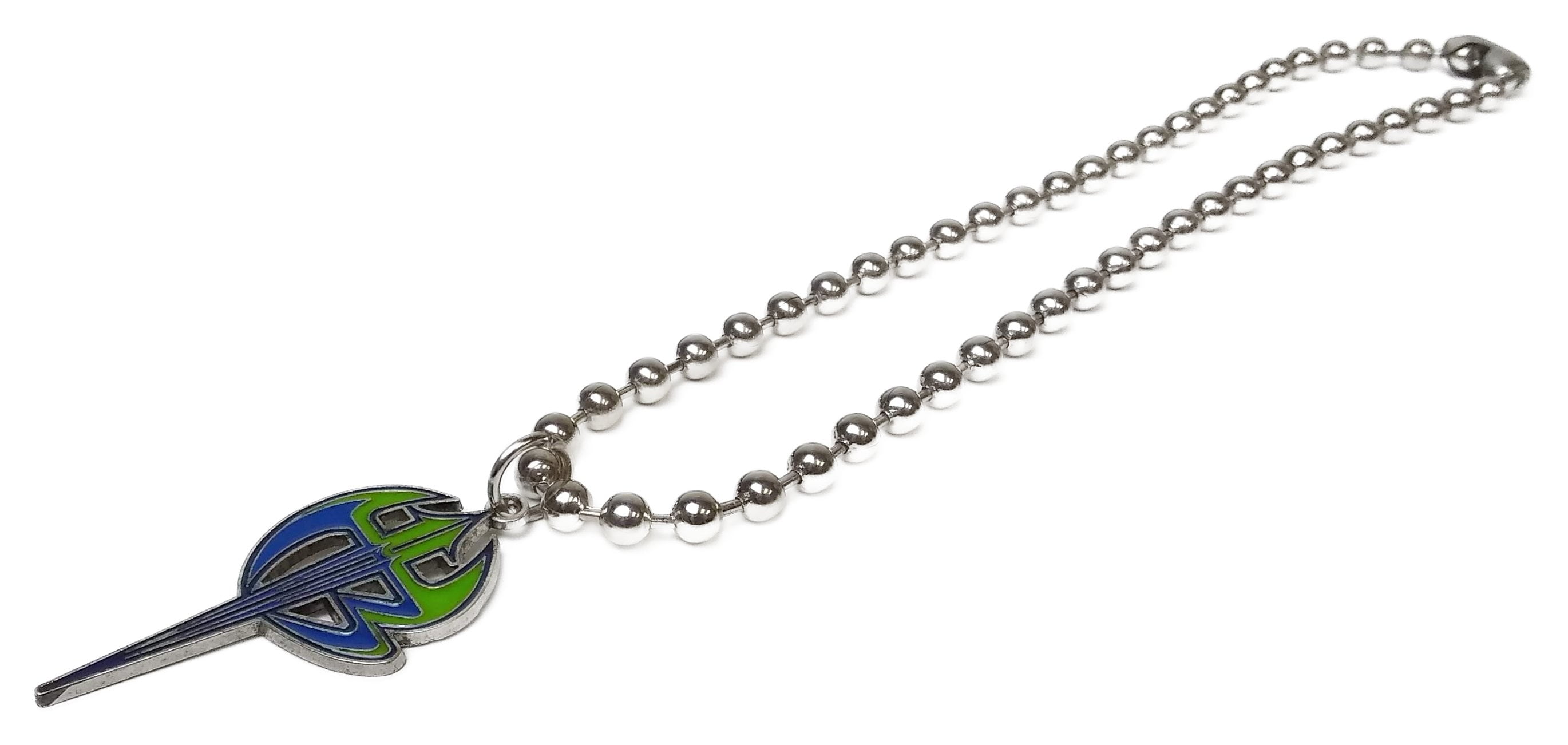 Green Blue Hardy Boyz Matt Jeff Pendant Necklace with Chain