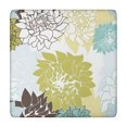 thumbnail image 1 of Green and Blue Pioneer Flower Pattern Square Fitted Tablecloth with Elastic Edge,Square Table Cover,Washable Elastic Table Cover for Home Kitchen Party Decor 34"x34", 1 of 6