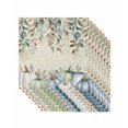 thumbnail image 1 of Green Blue Pumpkin Fall Cloth Napkins Set of 8 Reusable Dinner Napkins, Thanksgiving Botanical Eucalyptus Leaves Cocktail Napkin Washable Table Napkins for Wedding/Holiday Party/Baby Shower 20"x20", 1 of 7