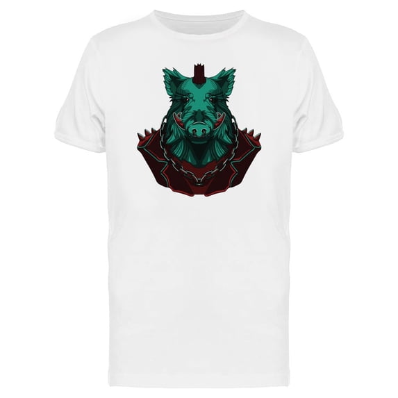 Green Boar Biker Jacket Tee Men's -Image by Shutterstock