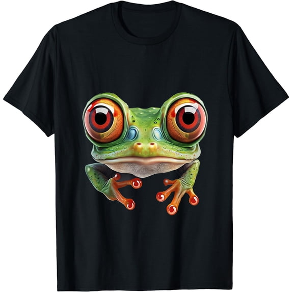 Green Body Tree Frog Red Eyed Tree Frog Rainforest Amphibian T-Shirt ...