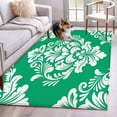 thumbnail image 1 of Green Boho Area Rugs 3'x5', Washable Small Throw Rugs for Living Room Bedroom, Vintage Classic Bohemia Flower Textured Indoor Outdoor Rug Non-Slip Low Pile Carpet Runner Reversible Floor Mats, 1 of 8
