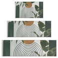 thumbnail image 1 of Green Boho Geometric and Plant Pattern (4) Kitchen Rugs Sets Of 3,Kitchen Runner Rugs Non Skid Washable,Decorative Kitchen Floor Mats for Kitchen,Sink,Laundry,17"x30"+ 17"x47" + 17"x59", 1 of 6
