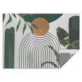 thumbnail image 1 of Green Boho Geometric and Plant Pattern (4) Rectangle Tablecloth 60"x84",Waterproof Polyester Rectangle Table Cloth, Wipeable Spillproof Polyester Tablecloth for Dining, Camping, Indoor and Outdoor, 1 of 5