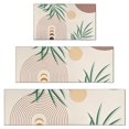 thumbnail image 1 of Green Boho Geometric and Plant Pattern Kitchen Rugs Sets Of 3,Kitchen Runner Rugs Non Skid Washable,Decorative Kitchen Floor Mats for Kitchen,Sink,Laundry,17"x30"+ 17"x47" + 17"x59", 1 of 6