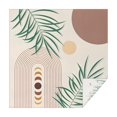 thumbnail image 1 of Green Boho Geometric and Plant Pattern Square Tablecloth,Waterproof Square Table Cover,Wipeable Spillproof Washable Table Cover for Home Kitchen Party Decor 42"X42"(107x107cm), 1 of 6