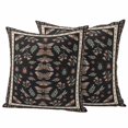 thumbnail image 1 of Green Boho Outdoor Waterproof Pillow Covers, Vintage Bohemia Botanical Butterflies Flowers Decorative Square Throw Pillowcase Sofa Cushion Sham for Patio/Couch/Chair, 20"x20" 2 Pack, 1 of 8