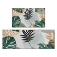 thumbnail image 1 of Green Boho Plant Pattern Kitchen Rugs Sets Of 2,Anti Fatigue Kitchen Mat Rugs Non Slip Washable,Decorative Kitchen Floor Mats for Kitchen,Sink,Laundry,17"x30"+17"x47", 1 of 7