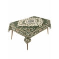 thumbnail image 1 of Green Boho Table Cloth, Chic Traditional Antique Geometric Rustic Waterproof Tablecloth for Rectangle Tables, Reusable Washable Fabric Table Cover for Restaurant Kitchen Dining Tables 54"x108", 1 of 6