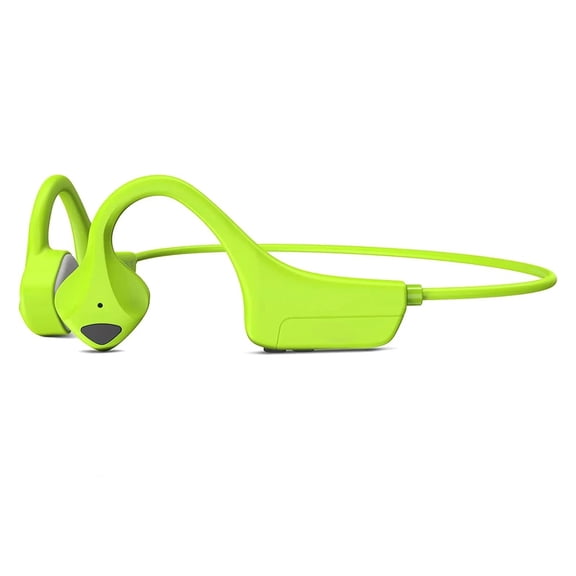 [Green] Bone Conduction Bluetooth 5.0 Headphones, Open-Ear Wireless Sport Earbuds with IP65 Sweatproof, 8H Playtime for Running Cycling