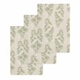 thumbnail image 1 of Green Botanical Kitchen Dish Towels for Drying Dishes Set of 3, Pastoral Elegant Spring Floral Rustic Waffle Weave Microfiber Hand Tea Bathroom Towels Quick Dry & Absorbent Towel 15.7x23.6, 1 of 7