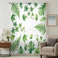 thumbnail image 1 of Green Botanical Sheer Curtains 96 Inches Long, Spring Ivy Ferns Leaves Plants Light Filering Curtains, Privacy Drapes Simi Floor to Veiling Curtain for Living Room Bedroom Large Window Treatment, 1 of 7