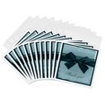 thumbnail image 1 of 3drose, Green Bow Thank You, 12 Greeting Cards with Envelopes, 1 of 7