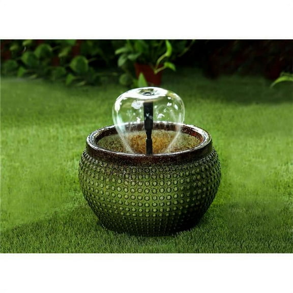Green Bowl with Nozzle Water Fountain