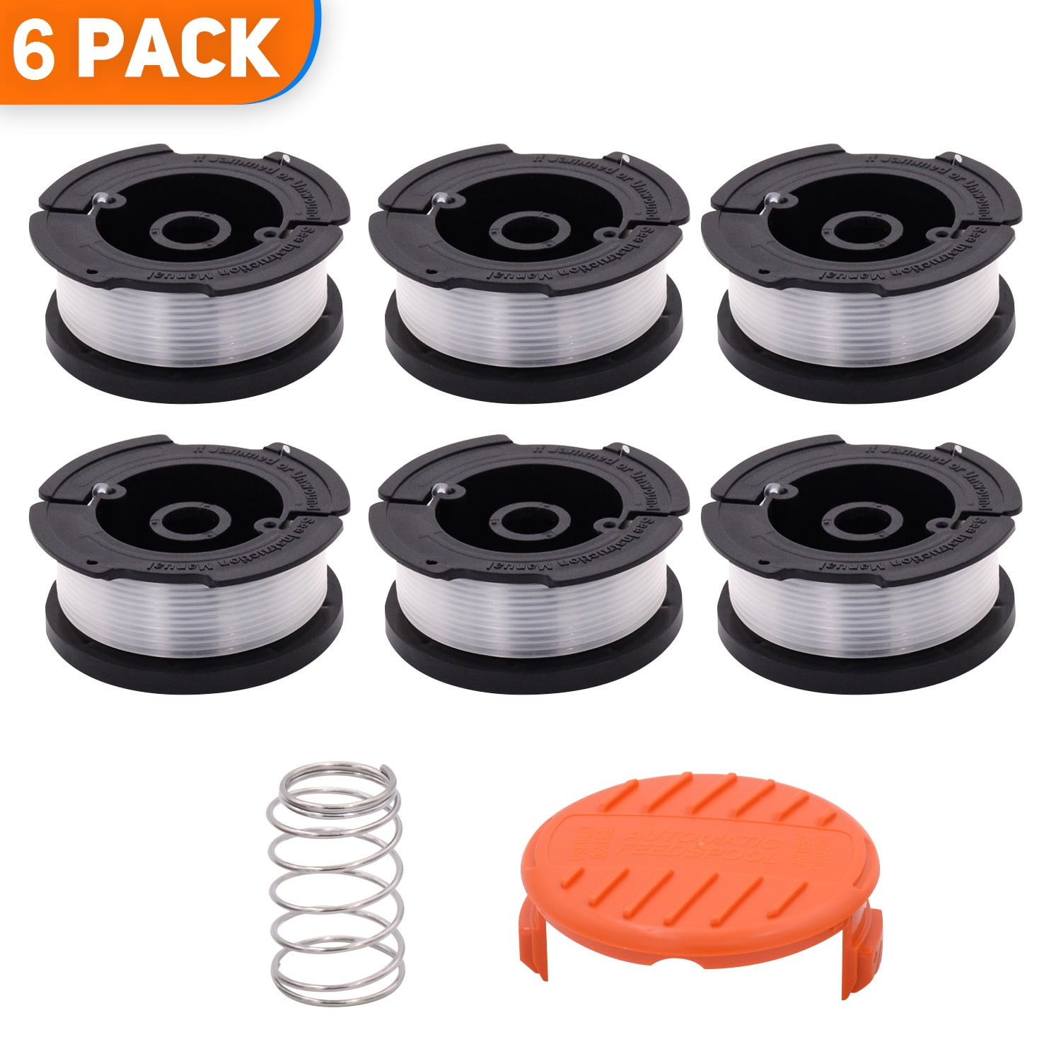 BLACK+DECKER 0.065 in. x 30 ft. Replacement Single Line Automatic Feed  Spools AFS for Electric String Grass Trimmer/Edger (3-Pack) AF-100-3ZP 1 -  The Home Depot