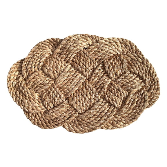 Green Breeze Imports Small Oval Natural Fiber Doormat